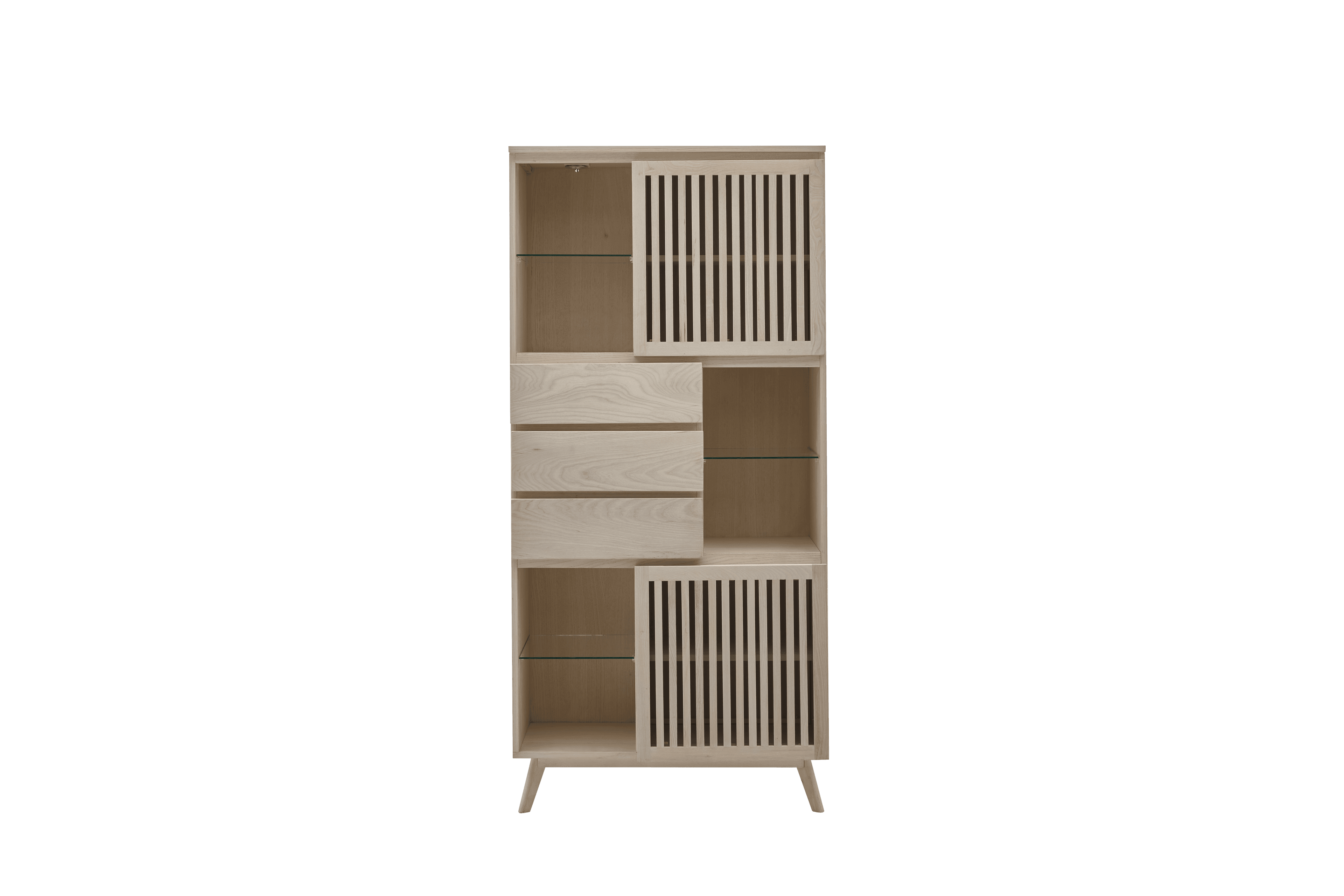 Roomio No. 2000 Vitrine Esche Echtholzfurnier - Regale & Sideboards - Image 1