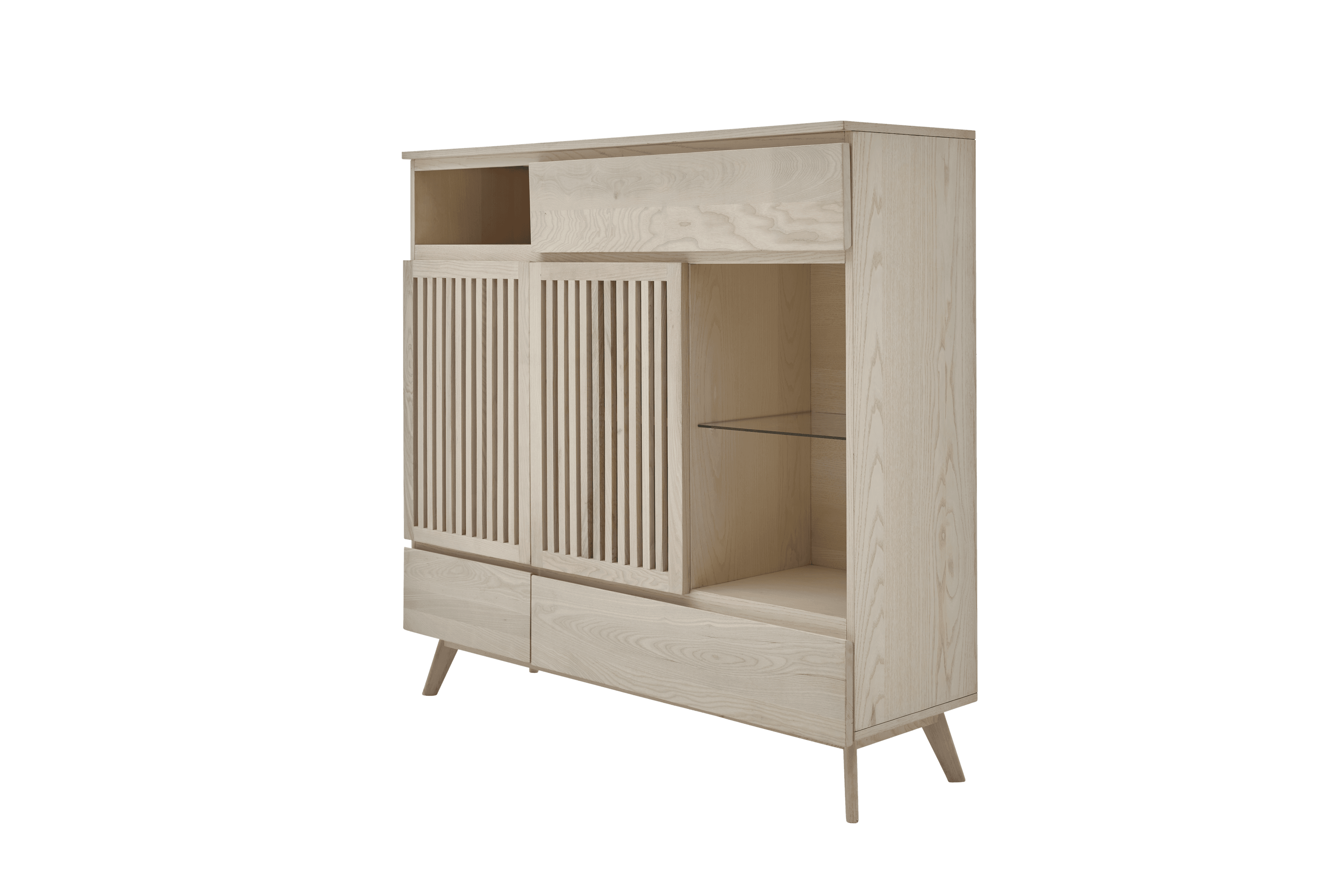 Roomio No. 2000 Highboard Esche Echtholzfurnier - Regale & Sideboards - Image 3