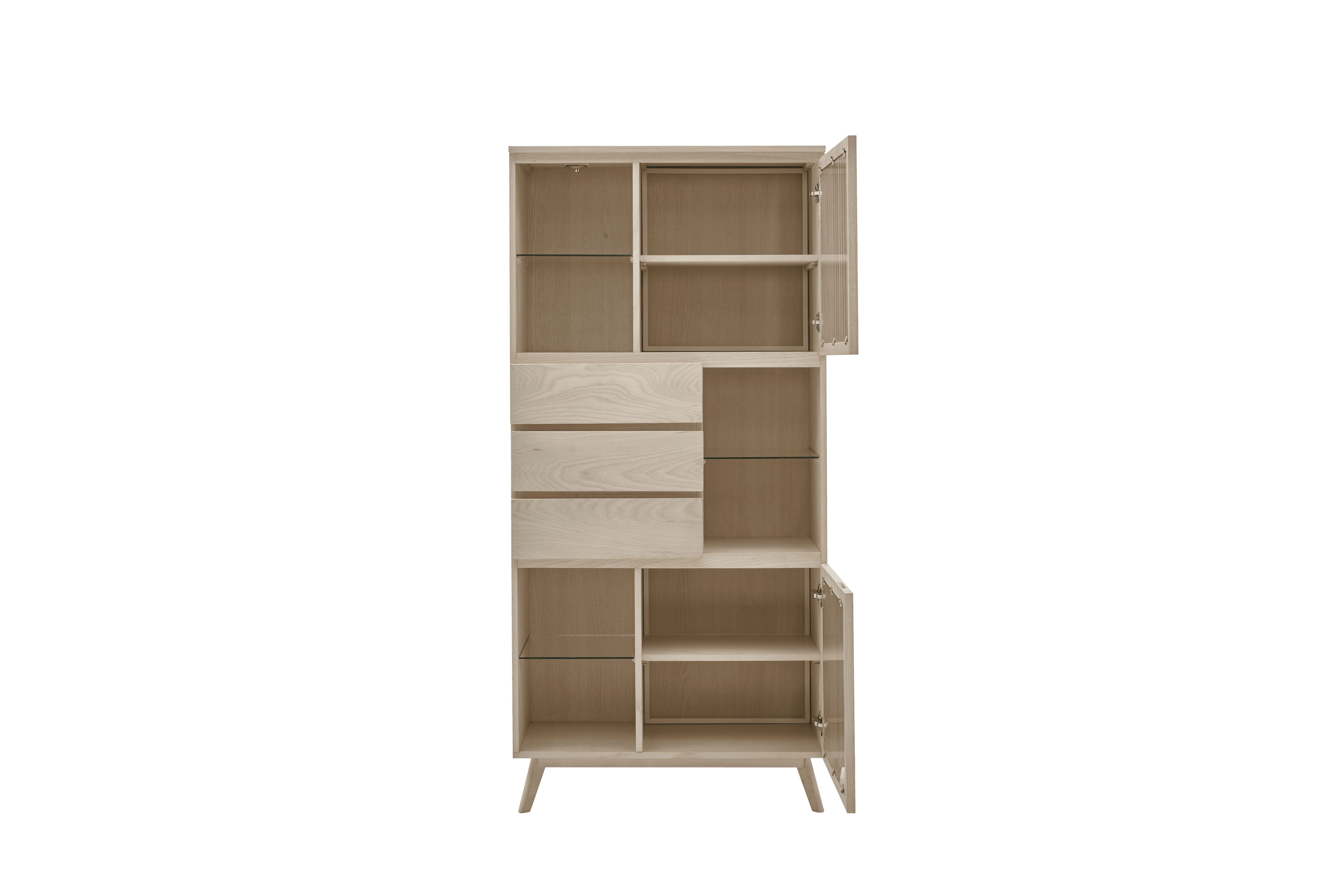 Roomio No. 2000 Vitrine Esche Echtholzfurnier - Regale & Sideboards - Image 2
