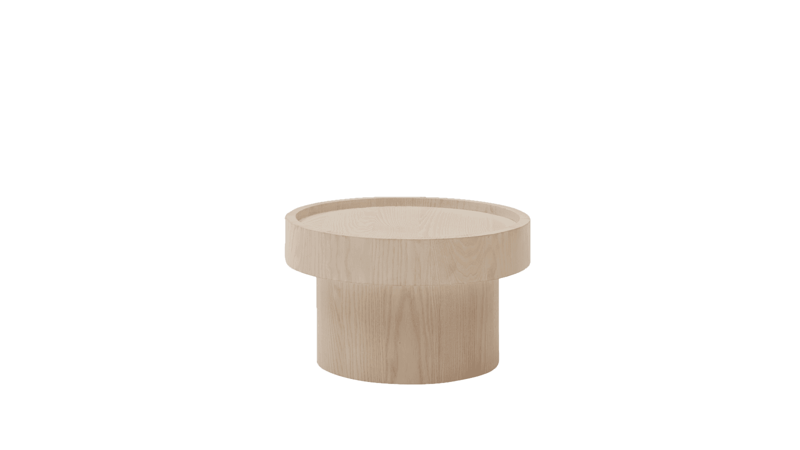 Roomio No. 2000 Couchtisch Esche Echtholzfurnier 60 cm - Couch- & Beistelltische - Image 1