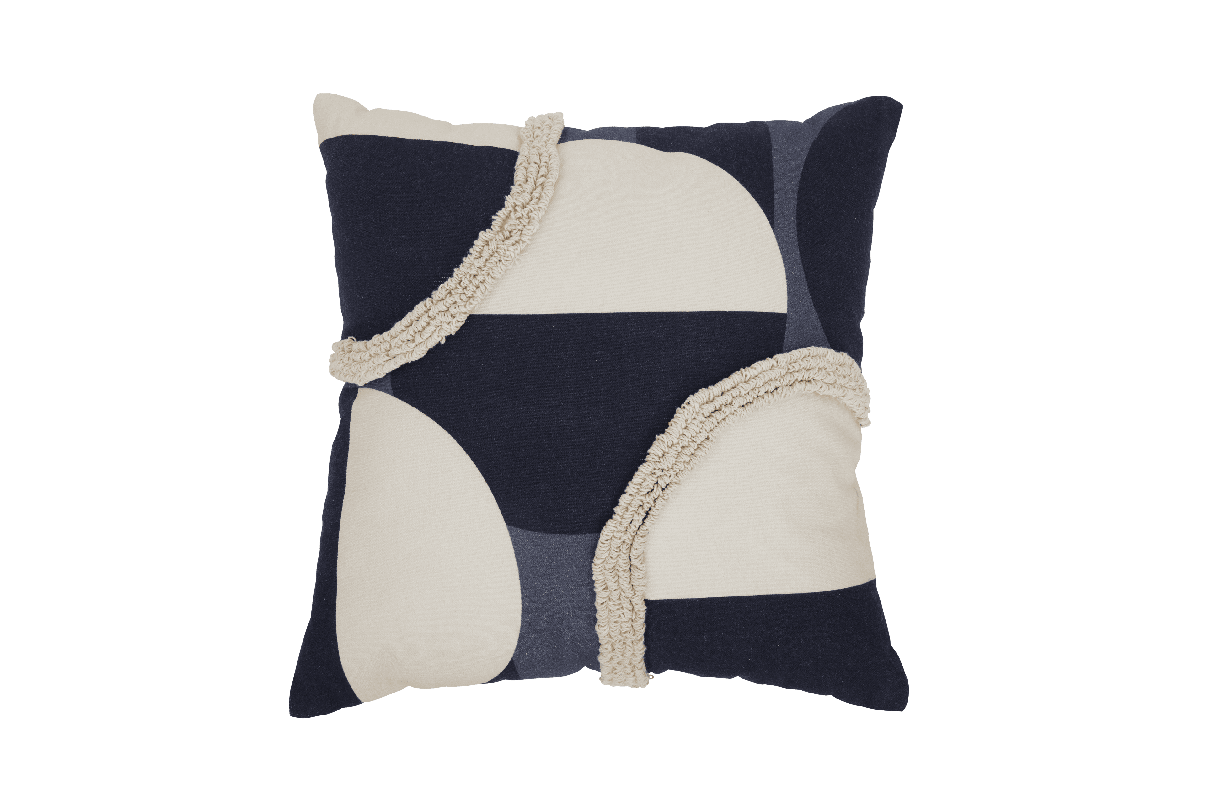 Roomio No. 9407 Kissenhülle schwarz, beige 45 x 45 cm - kissen - Image 1