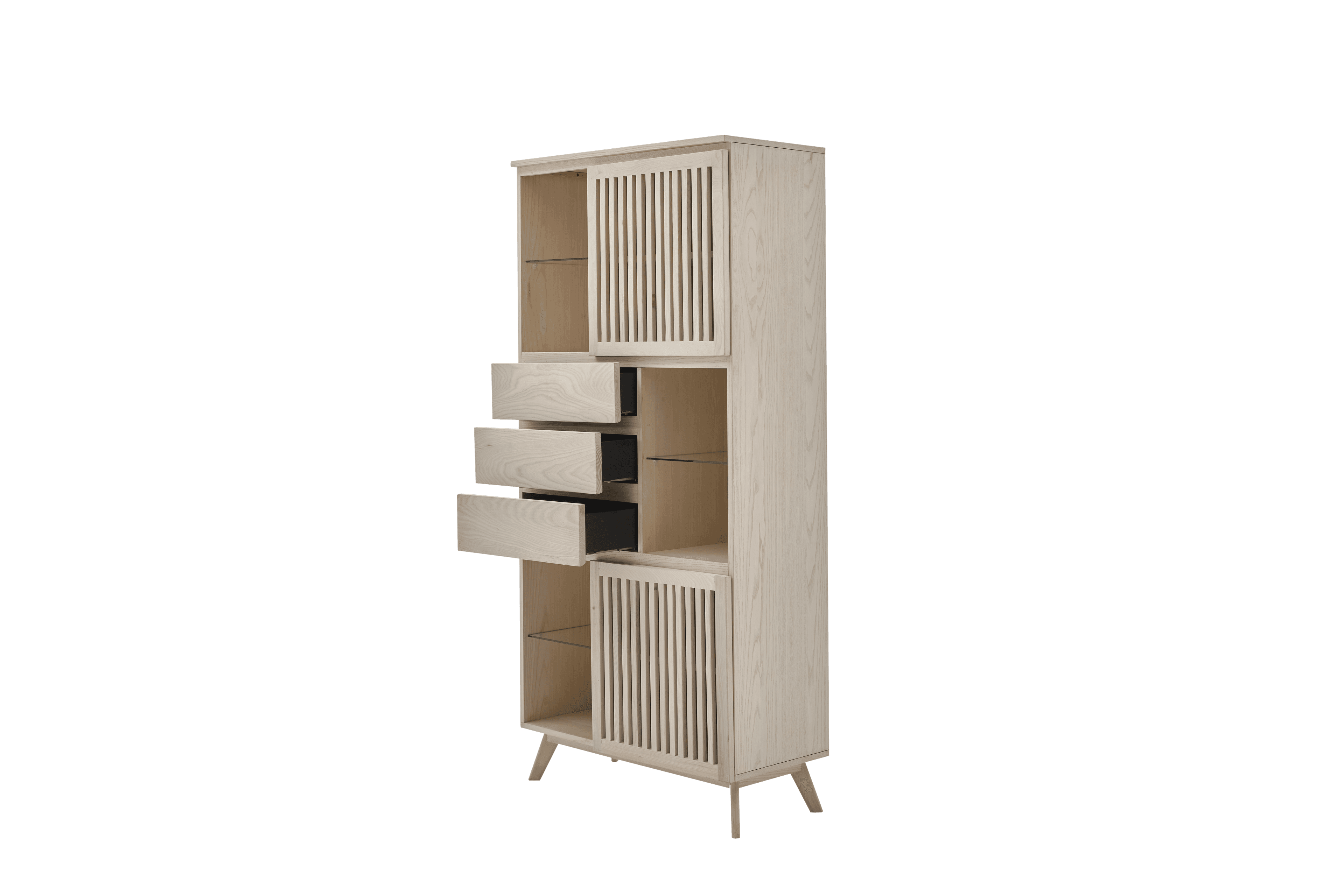 Roomio No. 2000 Vitrine Esche Echtholzfurnier - Regale & Sideboards - Image 4