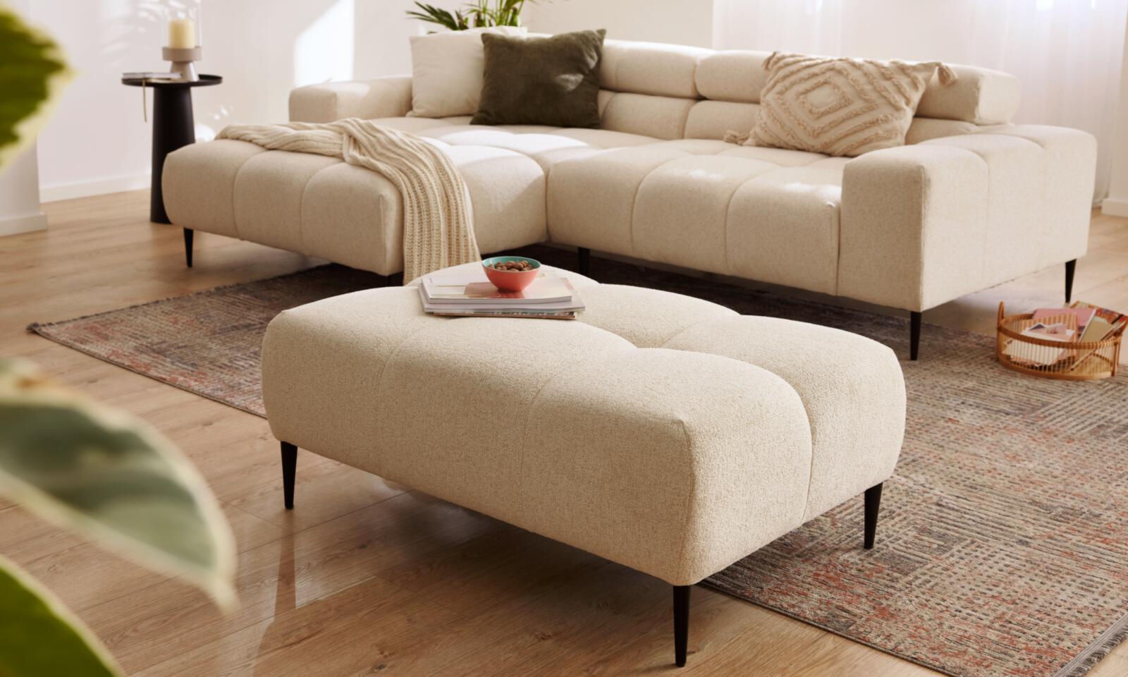 Roomio No. 4141 Hocker Weiß 100 x 70 cm