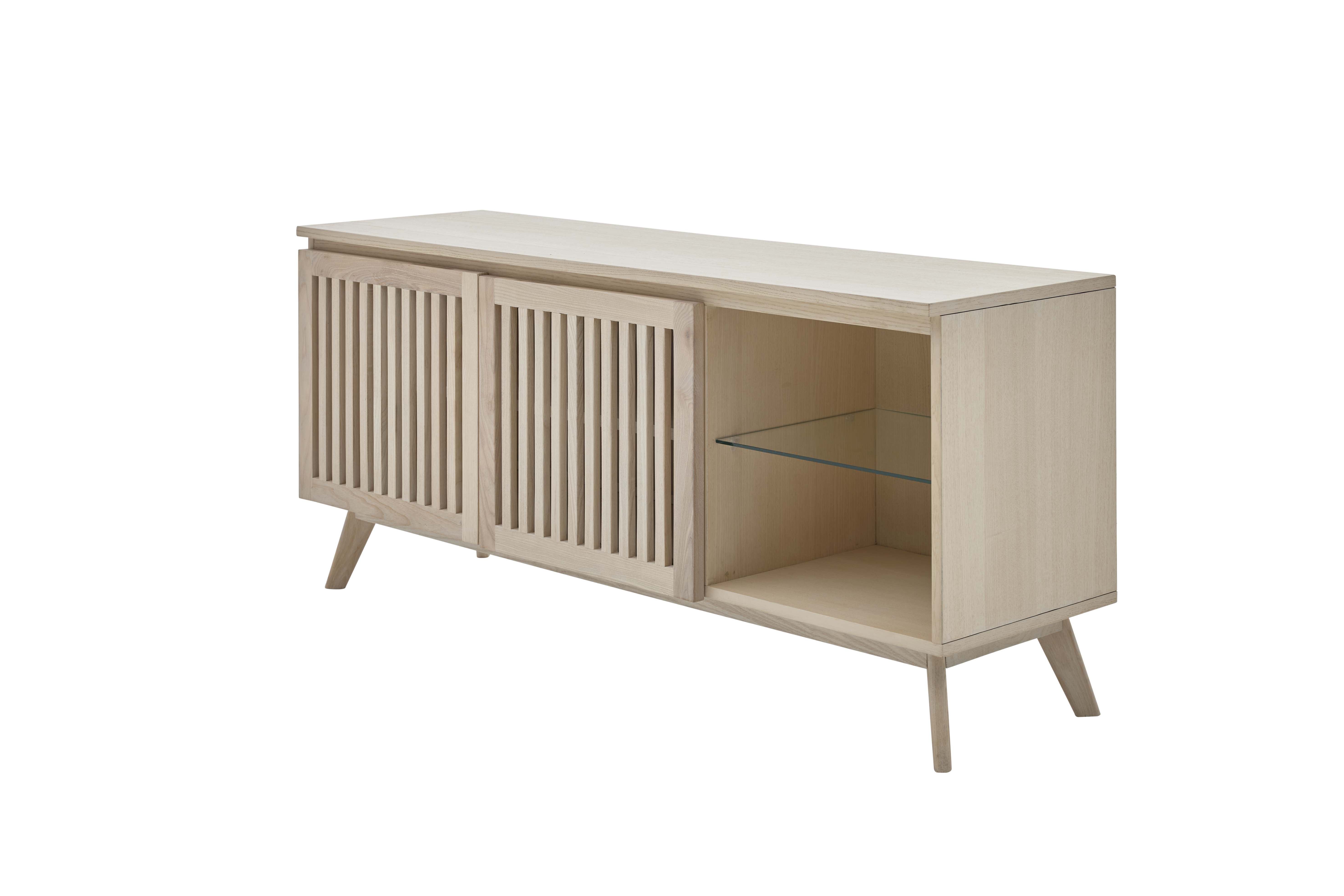 Roomio No. 2000 Lowboard Esche Echtholzfurnier
