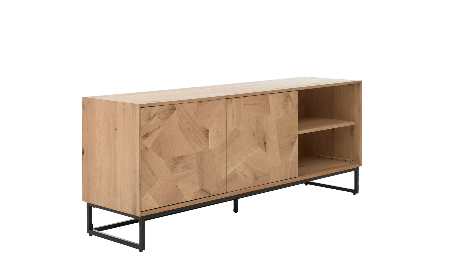 Roomio No. 2002 Lowboard Eiche Echtholzfurnier natur