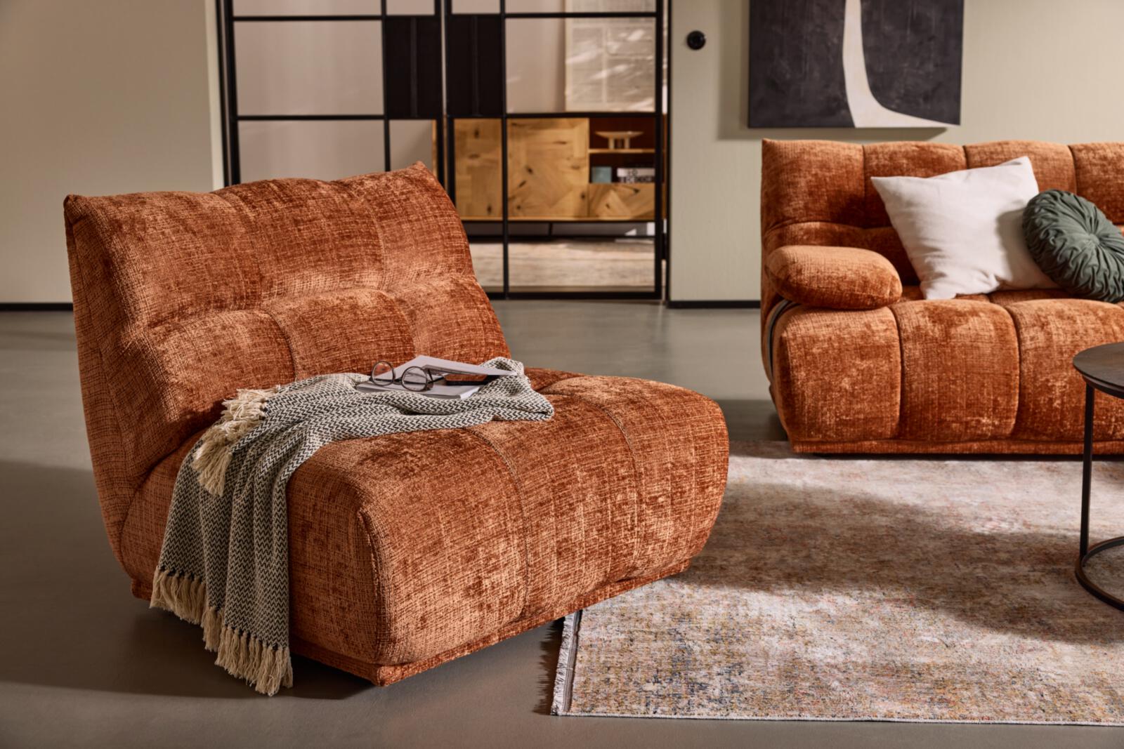 Roomio No. 4140 Sessel Rostbraun