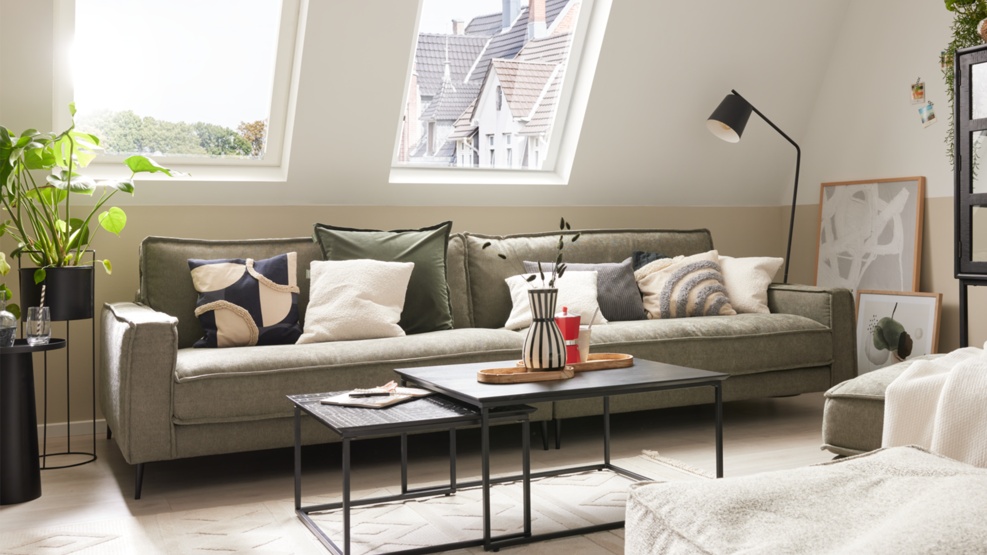 Roomio No. 4102 3-Sitzer grün