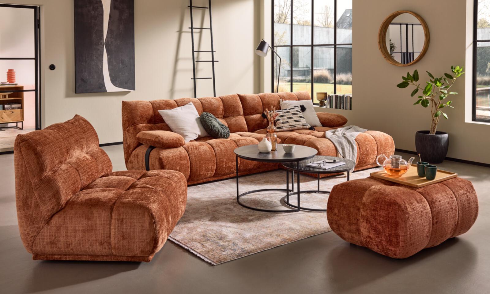 Roomio No. 4140 Hocker Rostbraun 90 x 60 cm