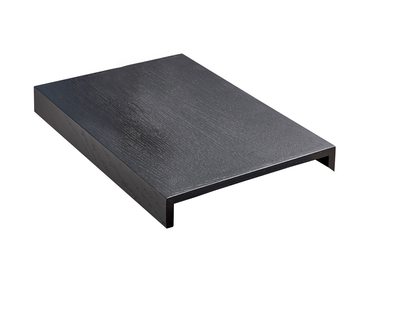 Roomio No. 4130 Holztablett für Armlehne Schwarz 40 x 27 cm