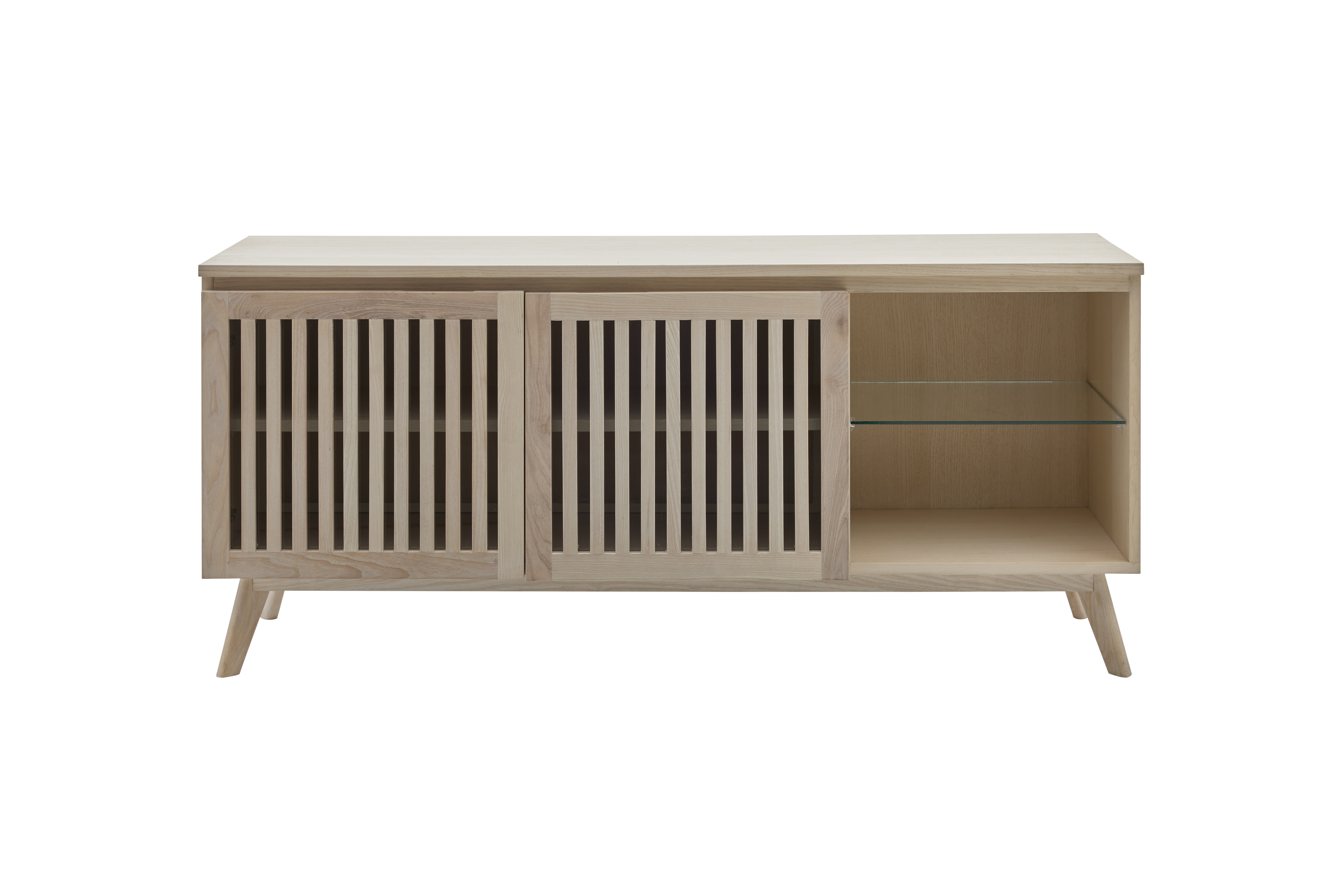 Roomio No. 2000 Lowboard Esche Echtholzfurnier