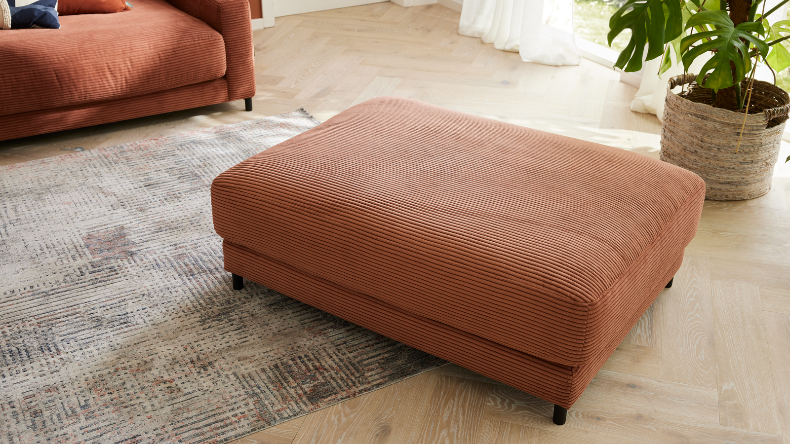 Roomio No. 4103 Hockerbank Orange 90 x 120 cm