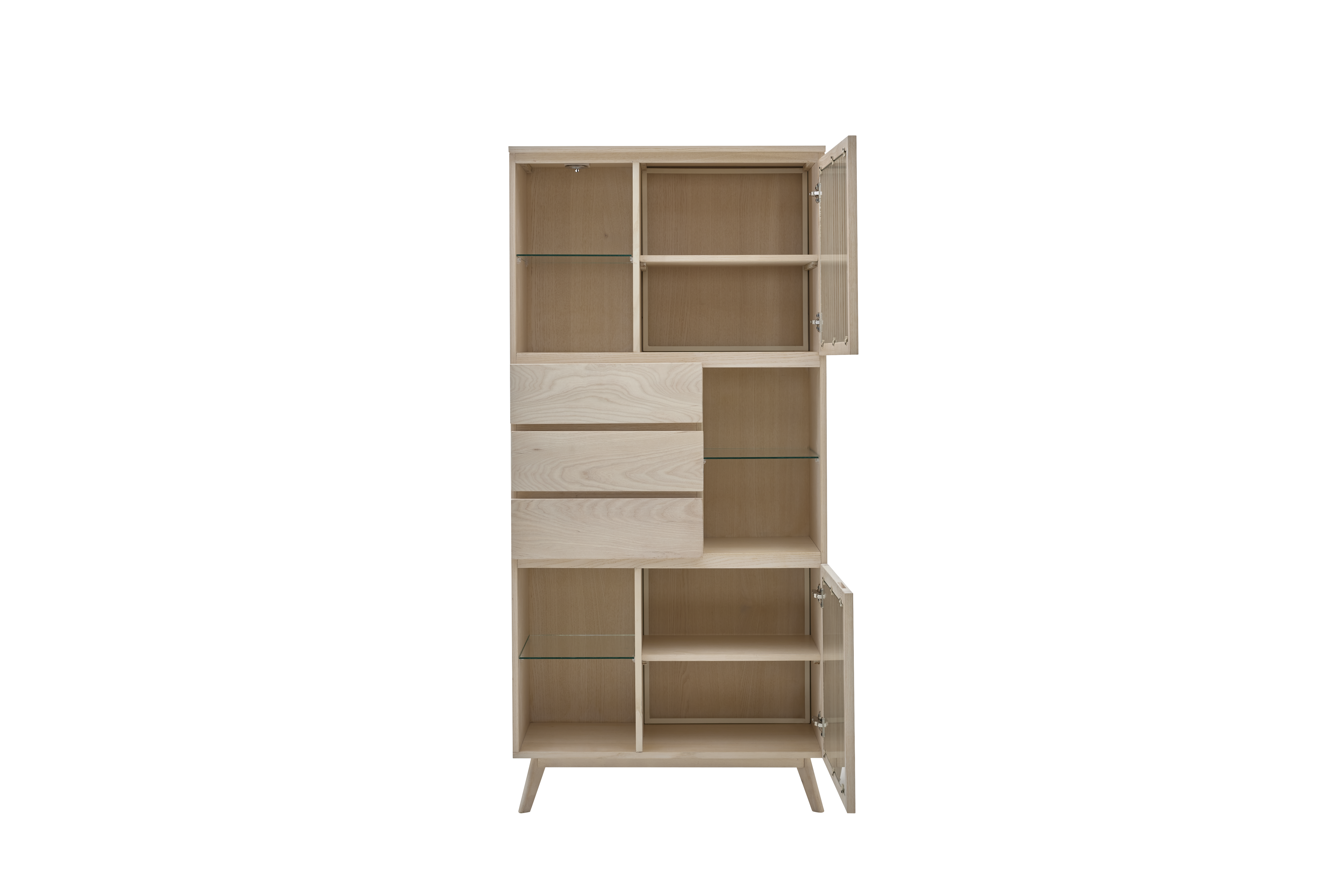 Roomio No. 2000 Vitrine Esche Echtholzfurnier