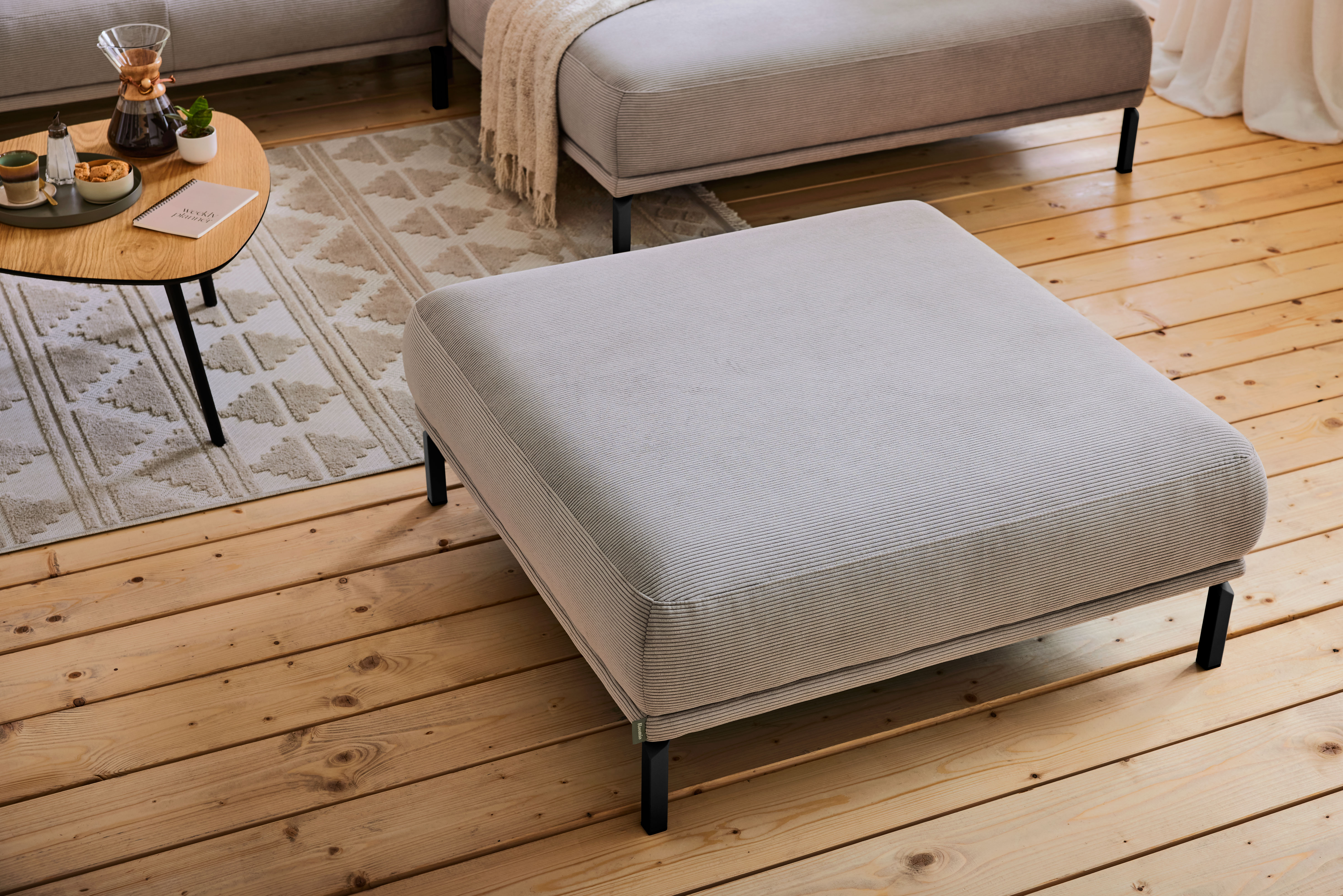 Roomio No. 4106 Hocker Beige 109 x 109 cm
