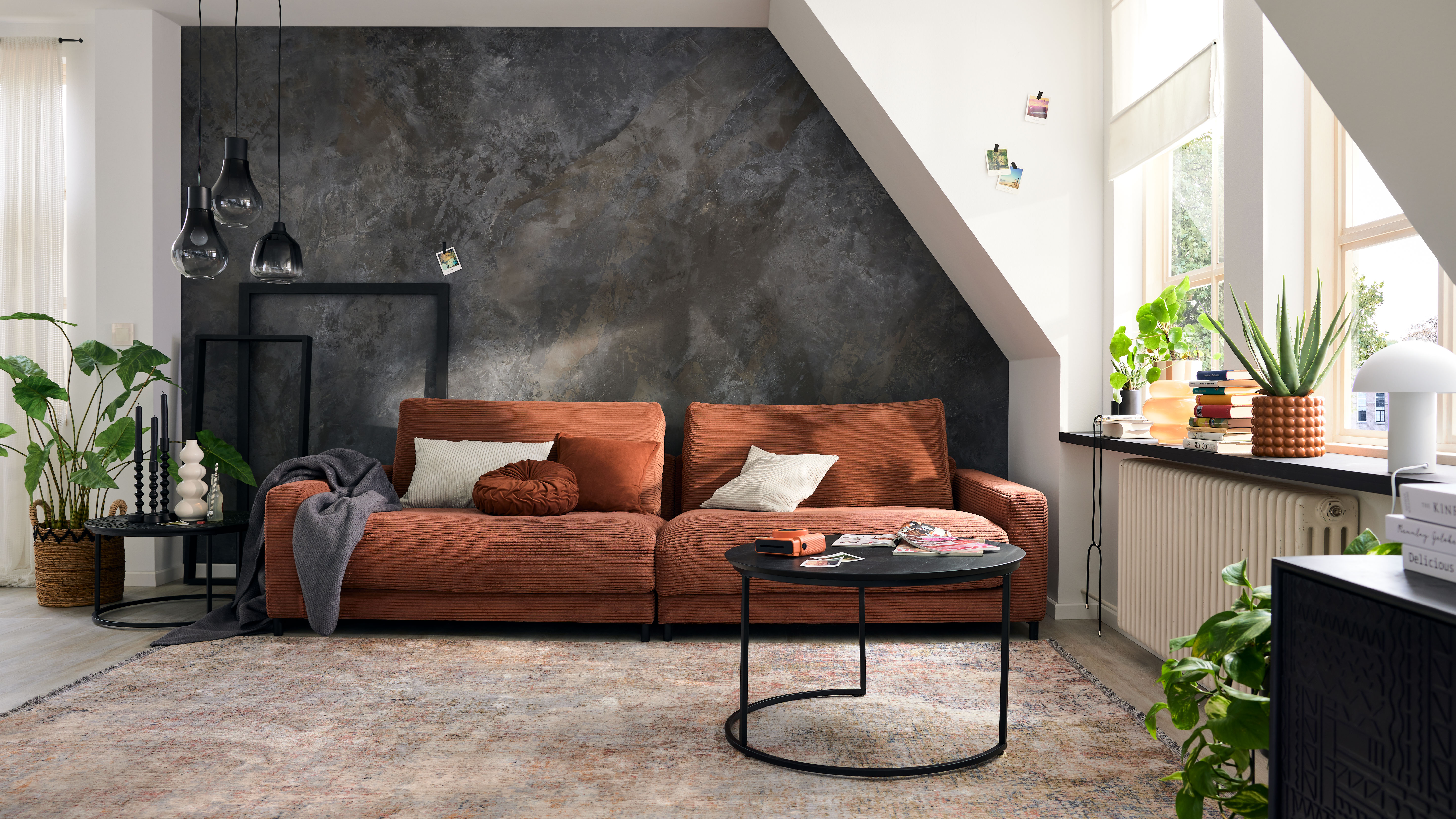 Roomio No. 4103 3-Sitzer orange
